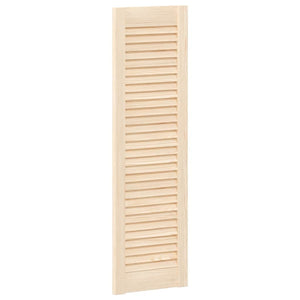 vidaXL Portes d'armoire à persiennes 2 pcs 99x29,5 cm Bois de pin massif
