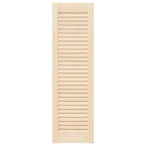 vidaXL Portes d'armoire à persiennes 2 pcs 99x29,5 cm Bois de pin massif