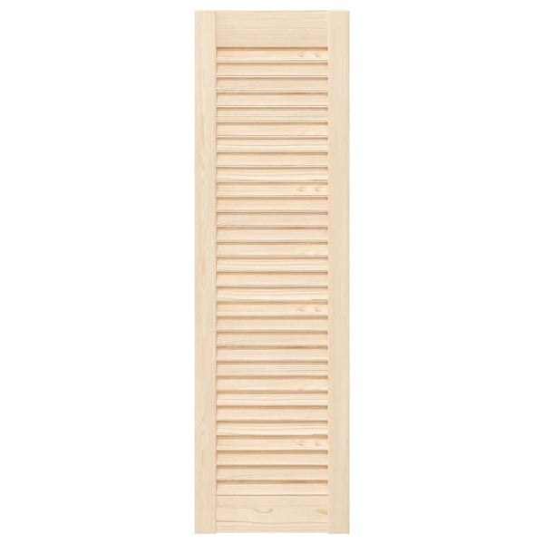 vidaXL Portes d'armoire à persiennes 2 pcs 99x29,5 cm Bois de pin massif