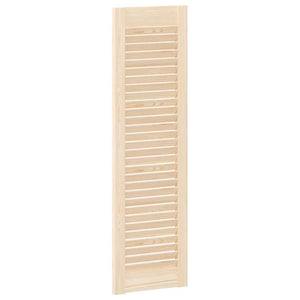 vidaXL Portes d'armoire à persiennes 2 pcs 99x29,5 cm Bois de pin massif