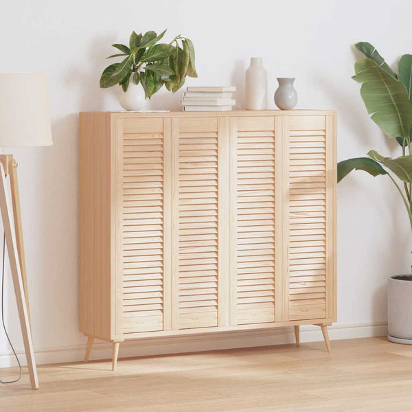 vidaXL Portes d'armoire à persiennes 4 pcs 99x29,5 cm Bois de pin massif