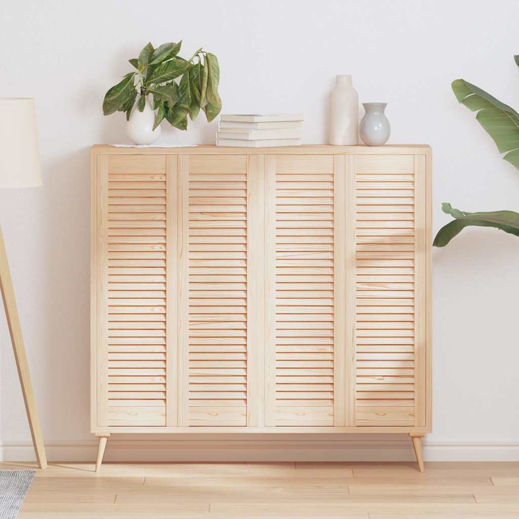 vidaXL Portes d'armoire à persiennes 4 pcs 99x29,5 cm Bois de pin massif