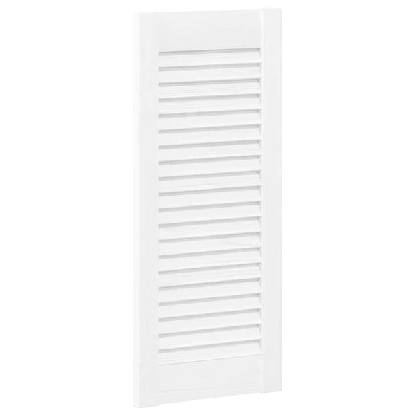 Lamellen Schranktüren Weiß 4er Set 61,5x29,5cm