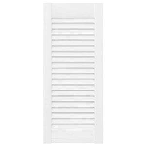 Lamellen Schranktüren Weiß 4er Set 61,5x29,5cm