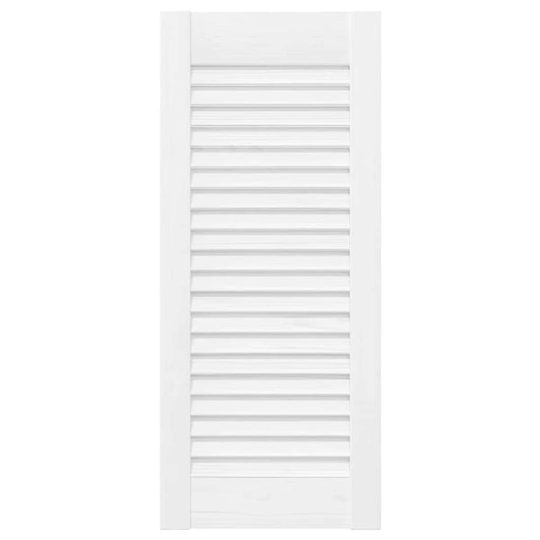 Lamellen Schranktüren Weiß 4er Set 61,5x29,5cm