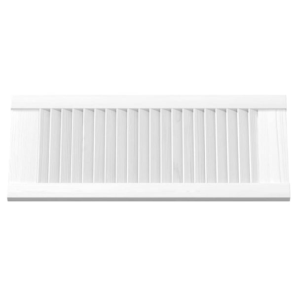 Lamellen Schranktüren Weiß 4er Set 61,5x29,5cm