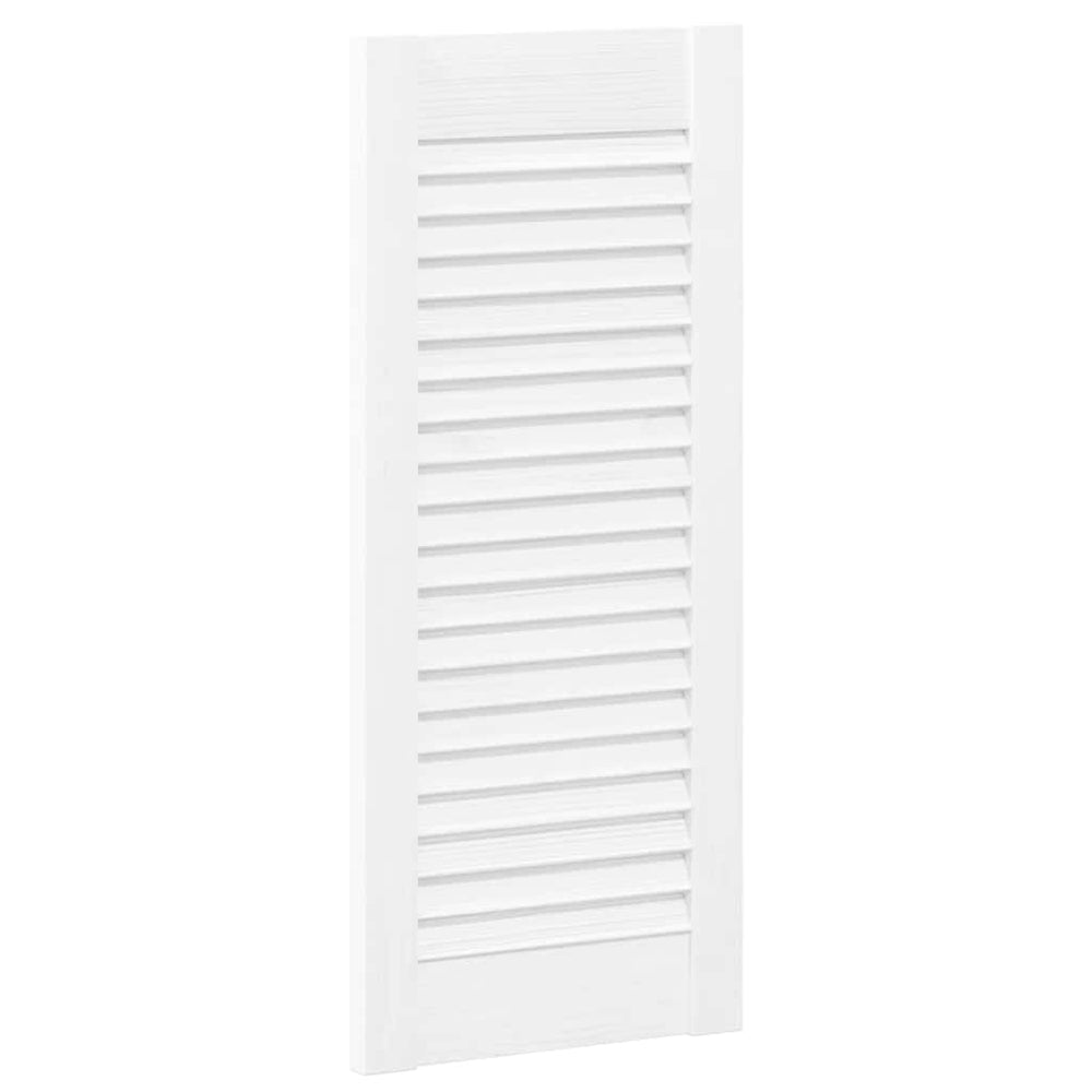 vidaXL Porte d'armoire à persiennes blanc 69x29,5 cm