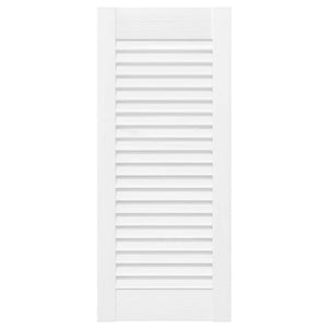 Lamellen Schranktüren Weiß 69x29,5cm, 2er-Set