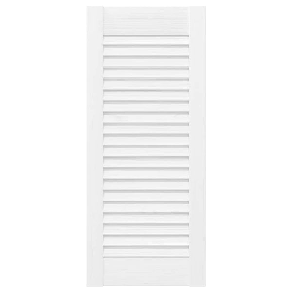 Lamellen Schranktüren Weiß 69x29,5cm, 2er-Set