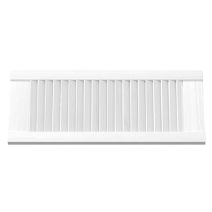 Lamellen Schranktüren Weiß 69x29,5cm, 2er-Set