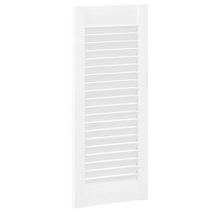 Lamellen Schranktüren Weiß 69x29,5cm, 2er-Set