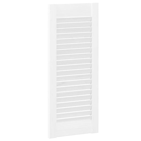 Lamellen Schranktüren Weiß 69x29,5cm, 2er-Set