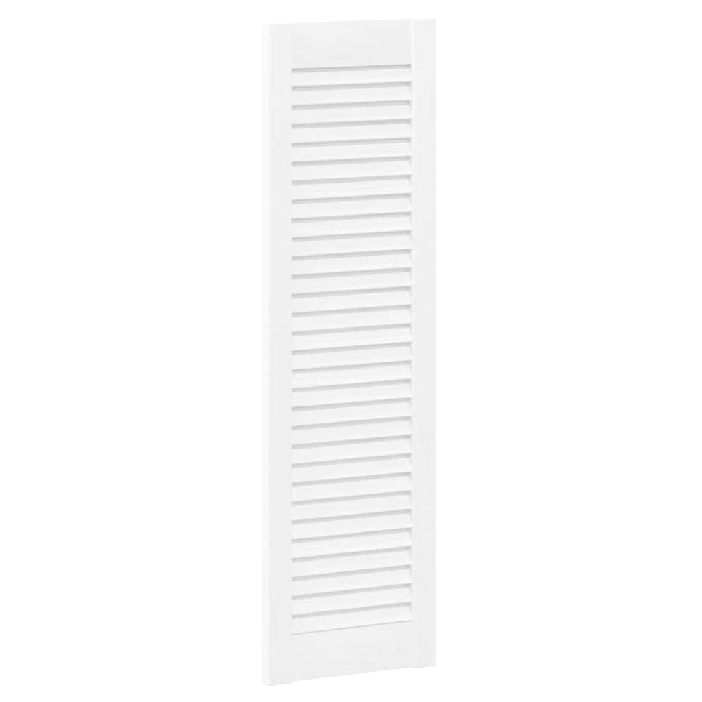 vidaXL Porte de placard à persiennes design blanc 99x29,5 cm