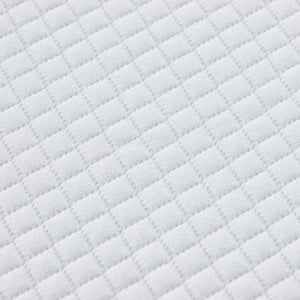 Weiße Matratzenauflage 200x200 cm Jacquard