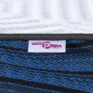 Matratzenauflage 70x200 cm Weiß Jacquard