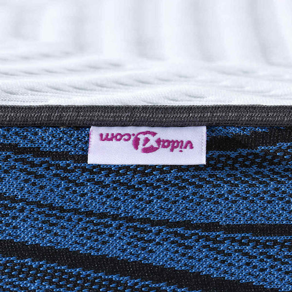 Matratzenauflage 70x200 cm Weiß Jacquard