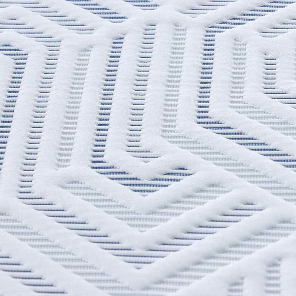 Matratzenauflage 70x200 cm Weiß Jacquard