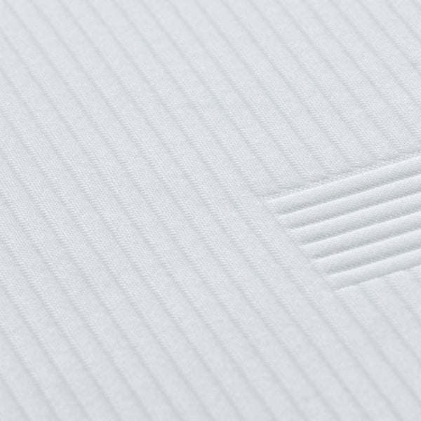 Matratzenauflage 140x200 cm Jacquard Weiß