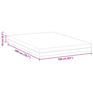 Memory Foam Matratze 160x200 cm