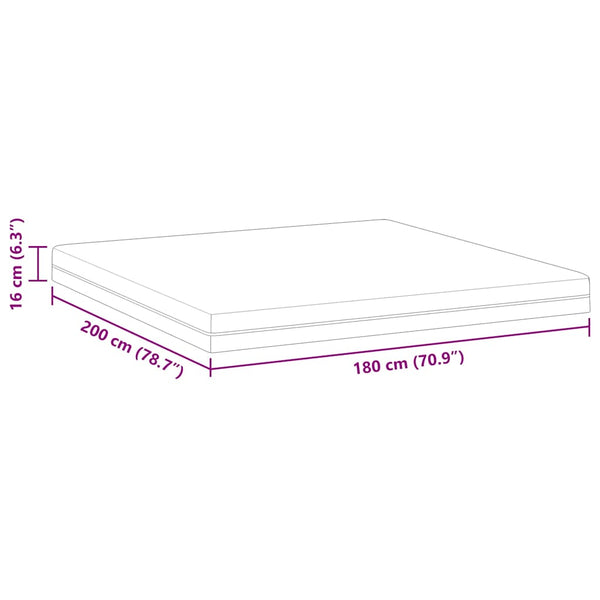 Memory Foam Matratze 180x200 cm