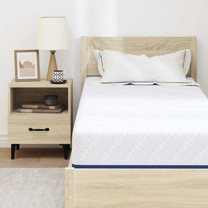 70x200 cm Matratze Weiß und Blau Jacquard-Stoff
