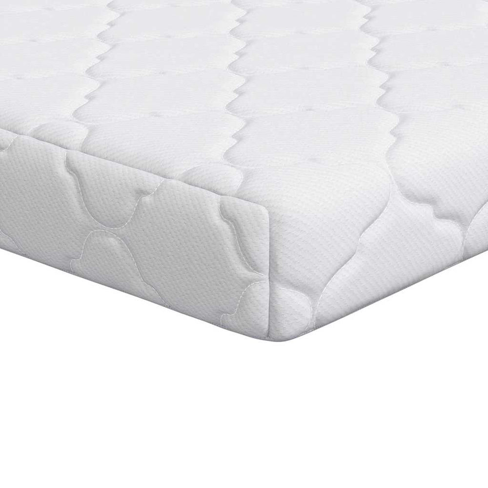 Weiße Matratze 70x140 cm Jacquard-Stoff