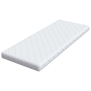 Matratze 70 x 200 cm Weiß Jacquard-Stoff