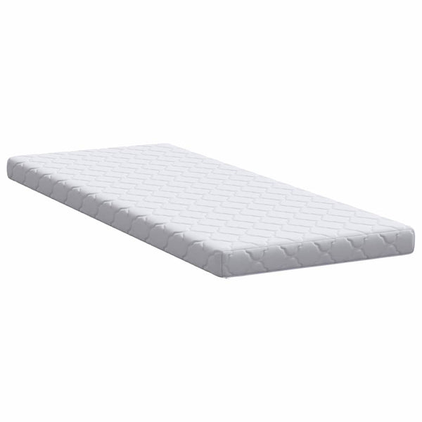 Matratze 80 x 200 cm Weiß Jacquard-Stoff