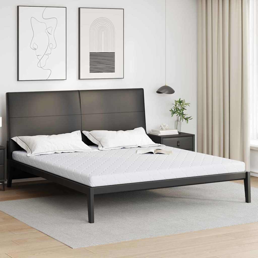 Weiße Matratze 180x200 cm Jacquard-Stoff