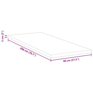 Kokos Topper 80x200 cm Weiß