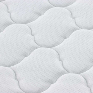 Kokos Topper 90 x 200 cm Jacquard Weiß