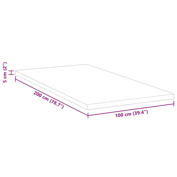 Kokosnuss Matratzenauflage 100x200 cm