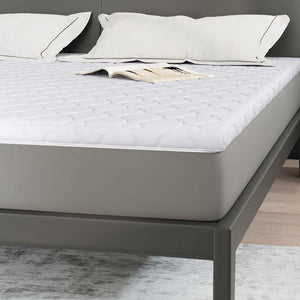 Kokos Topper 180x200 cm Weiß Jacquard