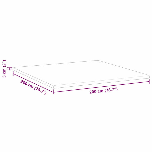 Kokosnuss Matratzenauflage 200x200 cm