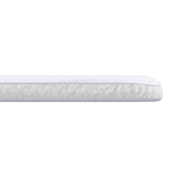 Matratzenauflage 90x200 cm Weiß Strickstoff