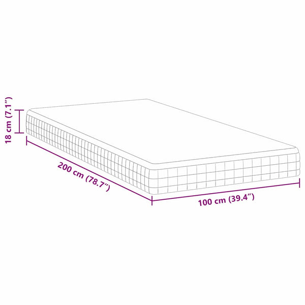 Bonell Feder Matratze 100x200 cm