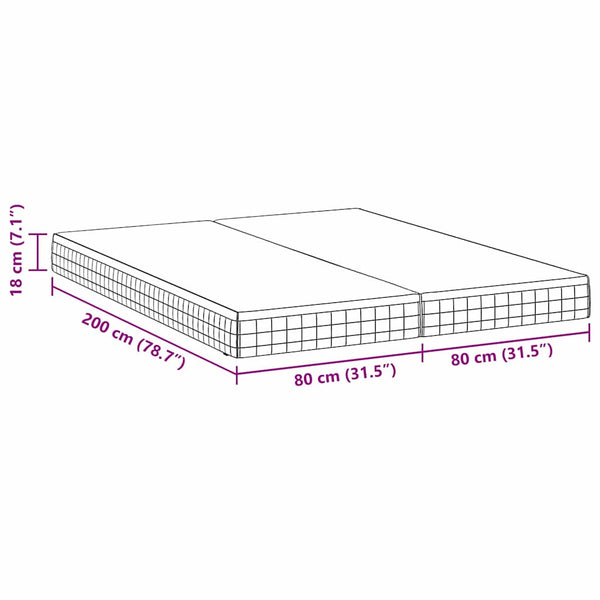 Bonell Feder Matratze 80x200 cm, 2er-Set