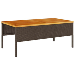 Gartensofa Set Braun Creme 6-teilig
