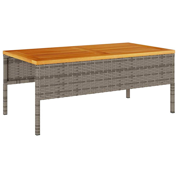 Gartensofa Set mit Kissen, Grau/Dunkelgrau