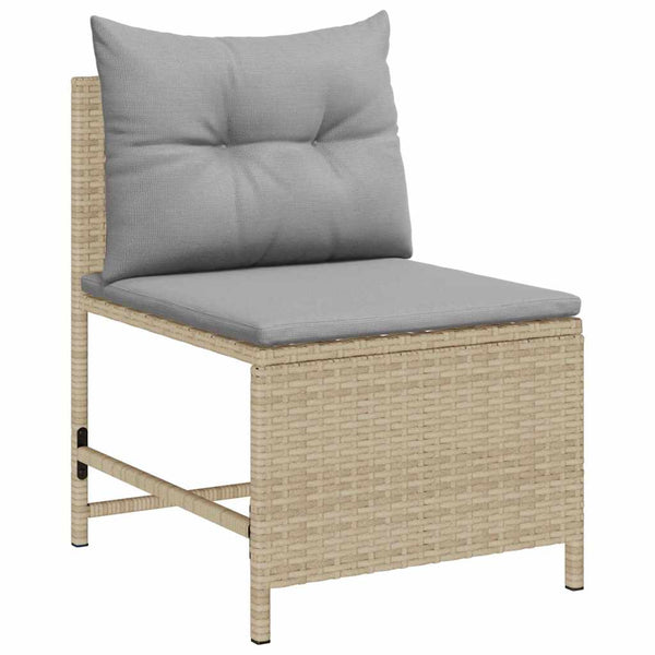 Gartensofa Set mit Kissen, 6-teilig