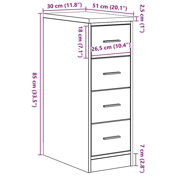 vidaXL Armoire de rangement de garage Blanc 30x51x85 cm Bois de pin massif
