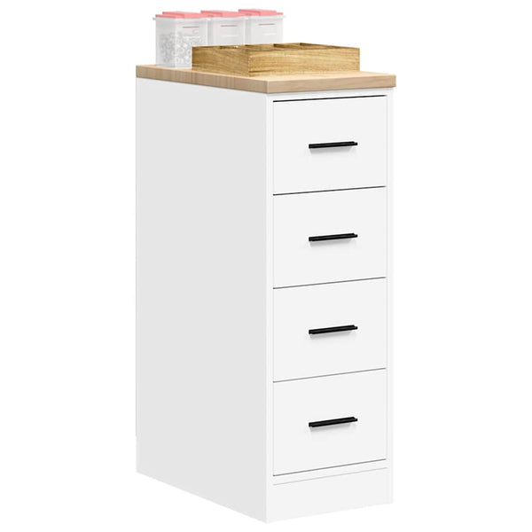 vidaXL Armoire de rangement de garage Blanc 30x51x85 cm Bois de pin massif
