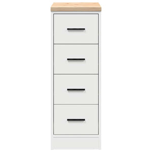 vidaXL Armoire de rangement de garage Blanc 30x51x85 cm Bois de pin massif