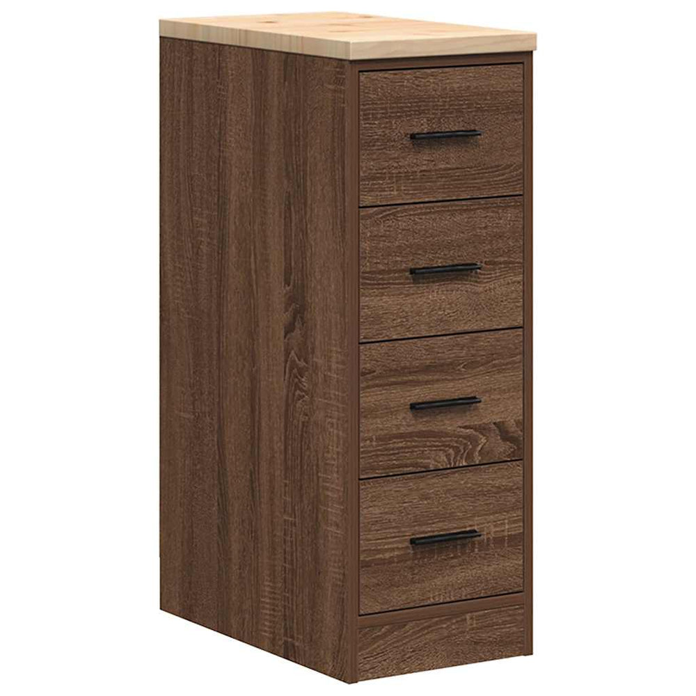 Garagen Aufbewahrungsschrank Kiefer Massivholz 30x85cm