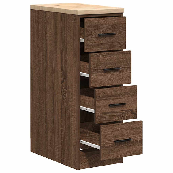 Garagen Aufbewahrungsschrank Kiefer Massivholz 30x85cm
