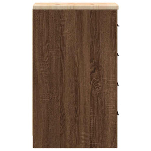 Garagen Aufbewahrungsschrank Kiefer Massivholz 30x85cm