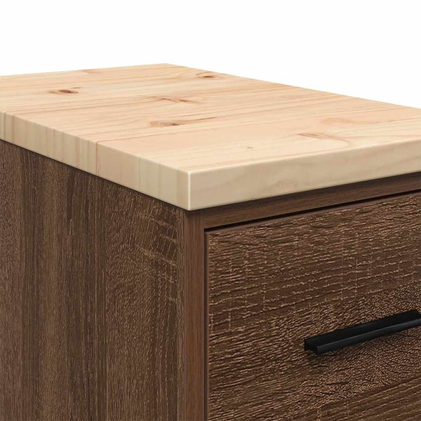 Garagen Aufbewahrungsschrank Kiefer Massivholz 30x85cm