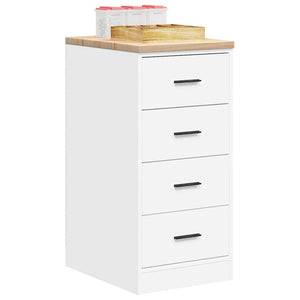 Werkzeugschrank Garage Weiß Kiefer Massivholz