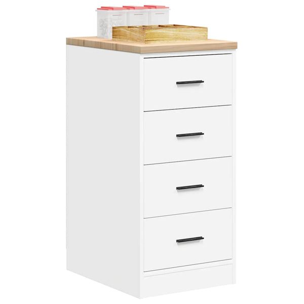 Werkzeugschrank Garage Weiß Kiefer Massivholz