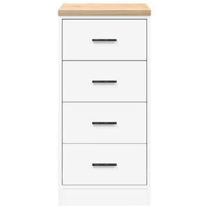 Werkzeugschrank Garage Weiß Kiefer Massivholz